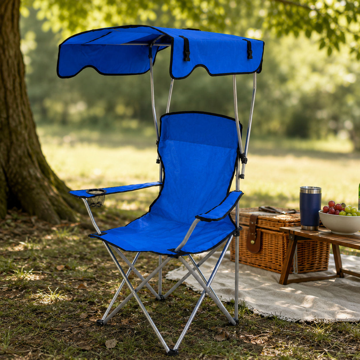 Chaise Camping Parasol