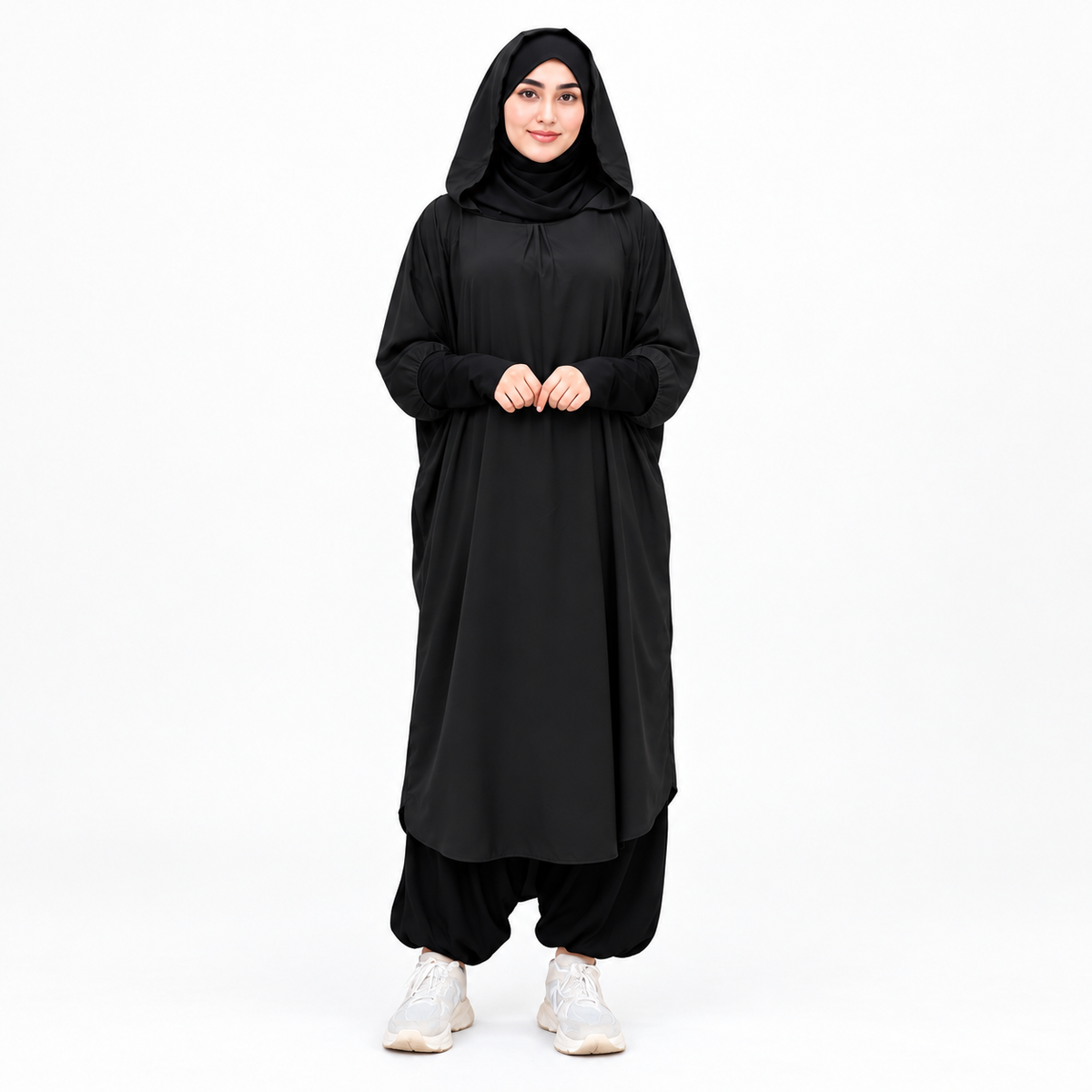 طقم خمار كريب قطعتين
