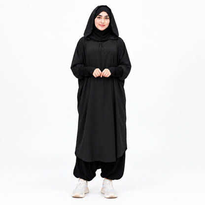 طقم خمار كريب قطعتين