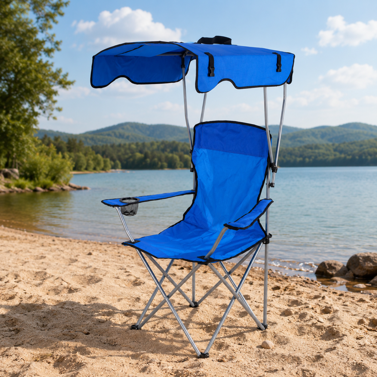 Chaise Camping Parasol
