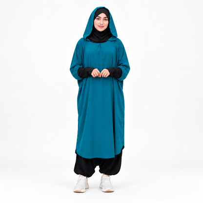 طقم خمار كريب قطعتين