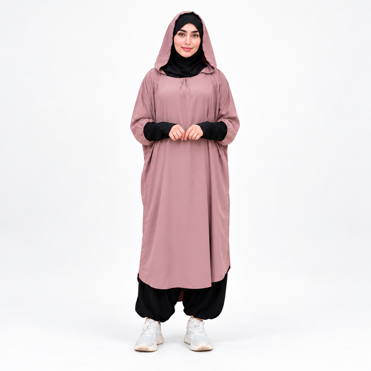 طقم خمار كريب قطعتين