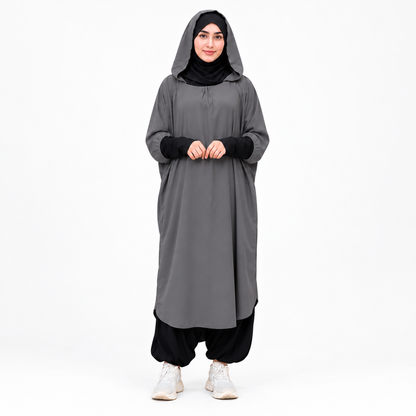 طقم خمار كريب قطعتين