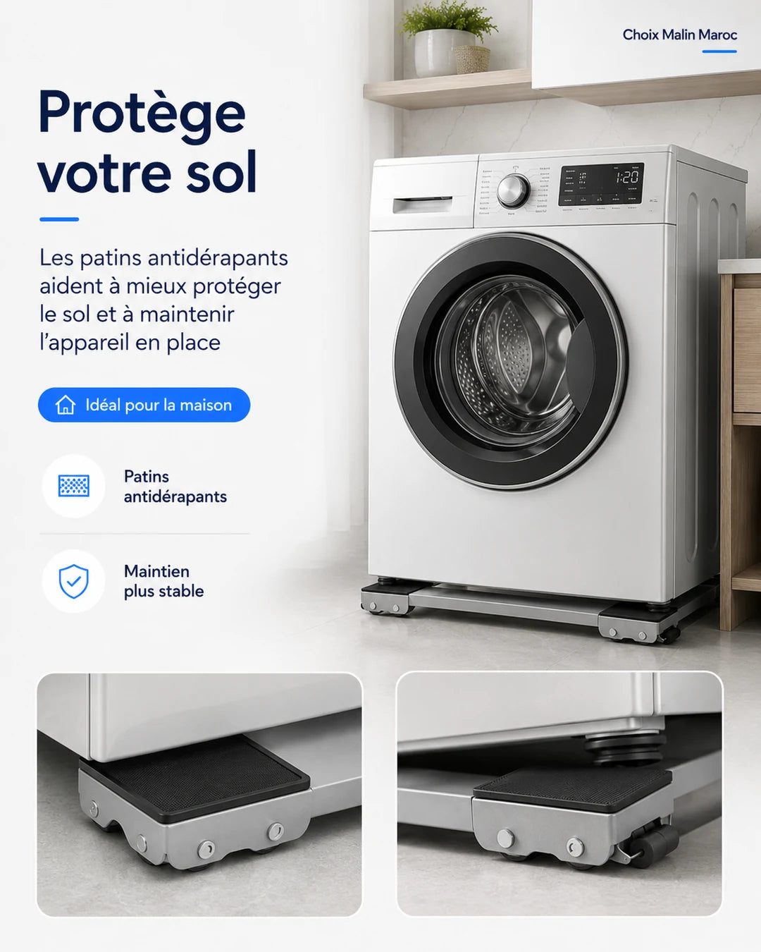 Patins antidérapants pour protéger le sol