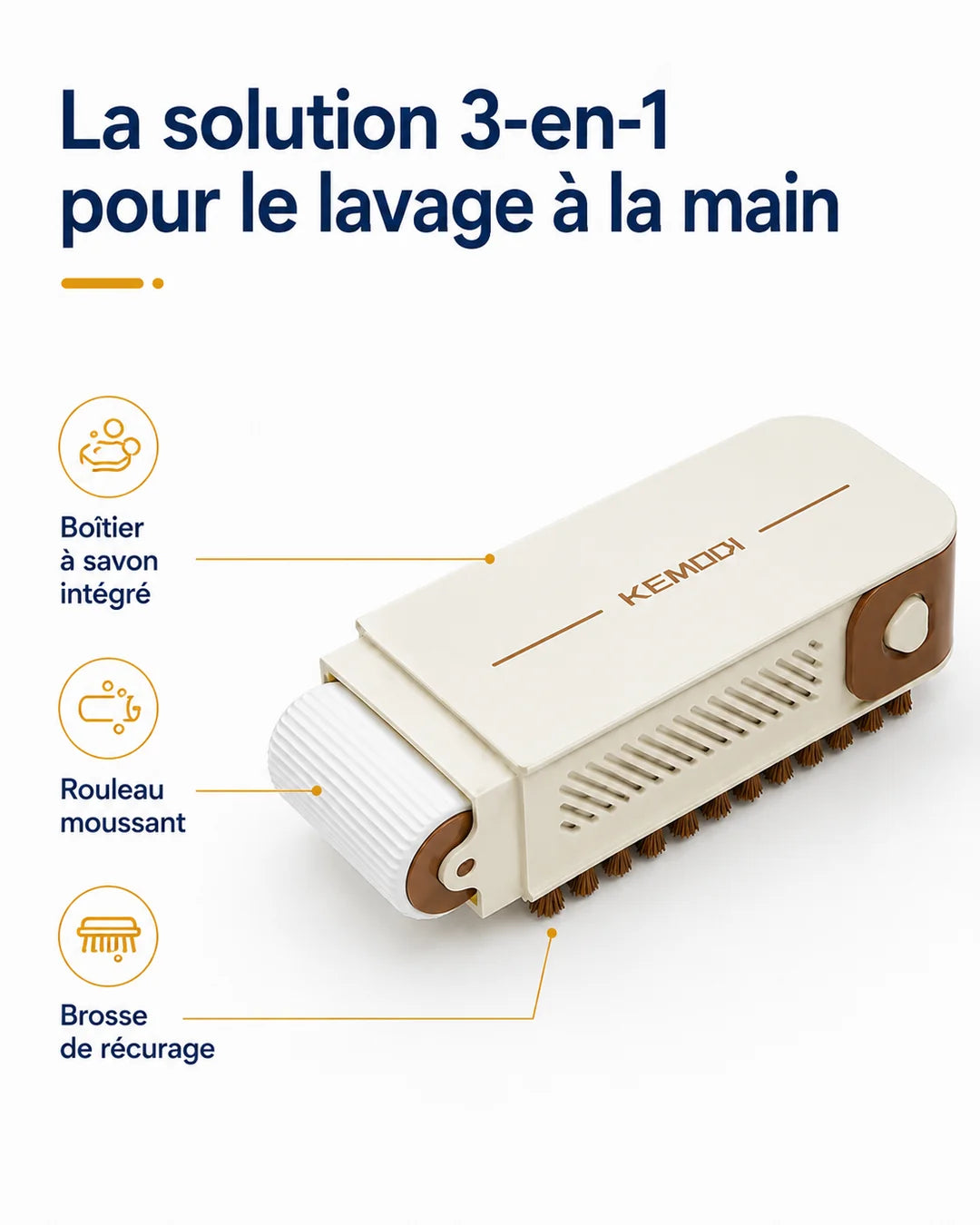 Les trois fonctions de la brosse à savon KEMOQI