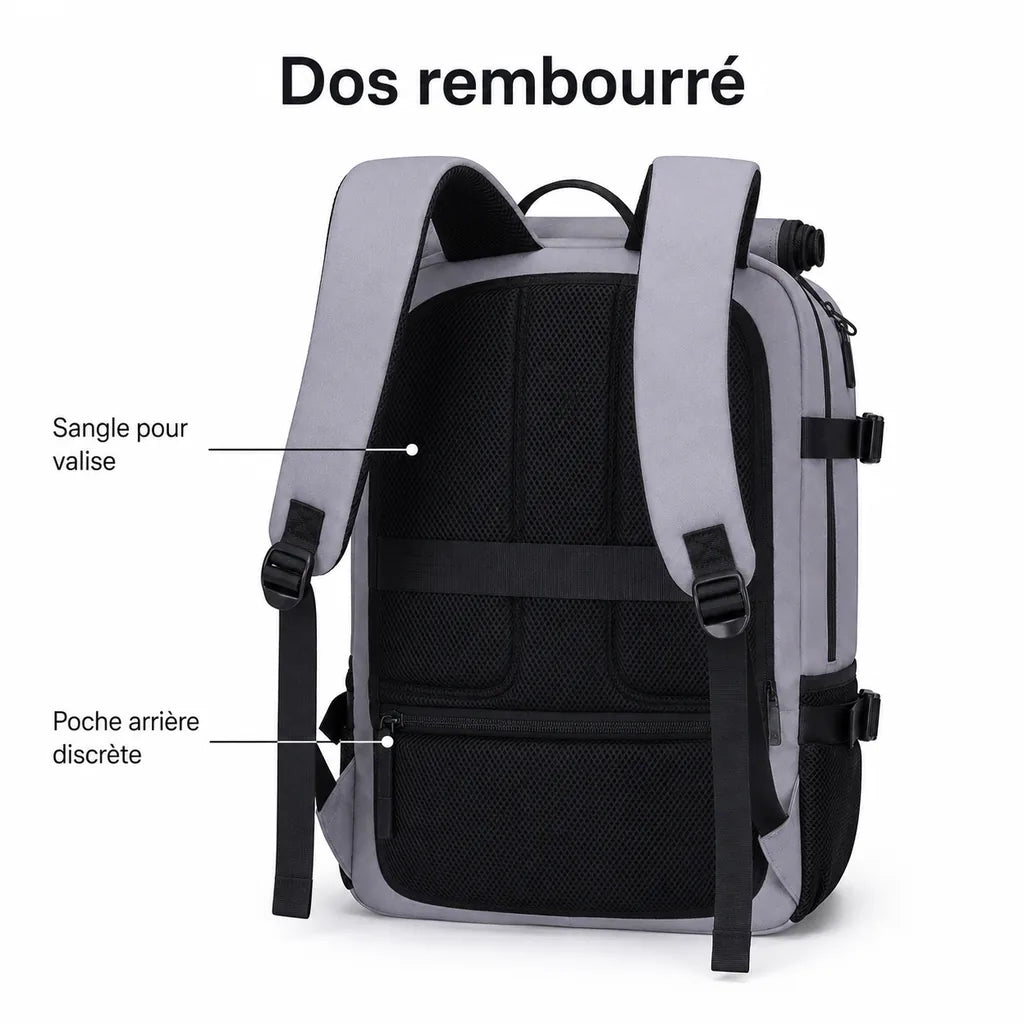 Sac à Dos PC & Voyage Extensible 30L avec Port USB – XJR002