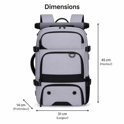 Sac à Dos PC & Voyage Extensible 30L avec Port USB – XJR002