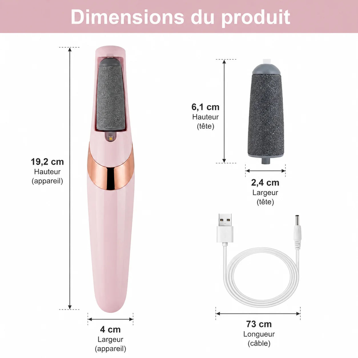 Râpe Pieds Électrique