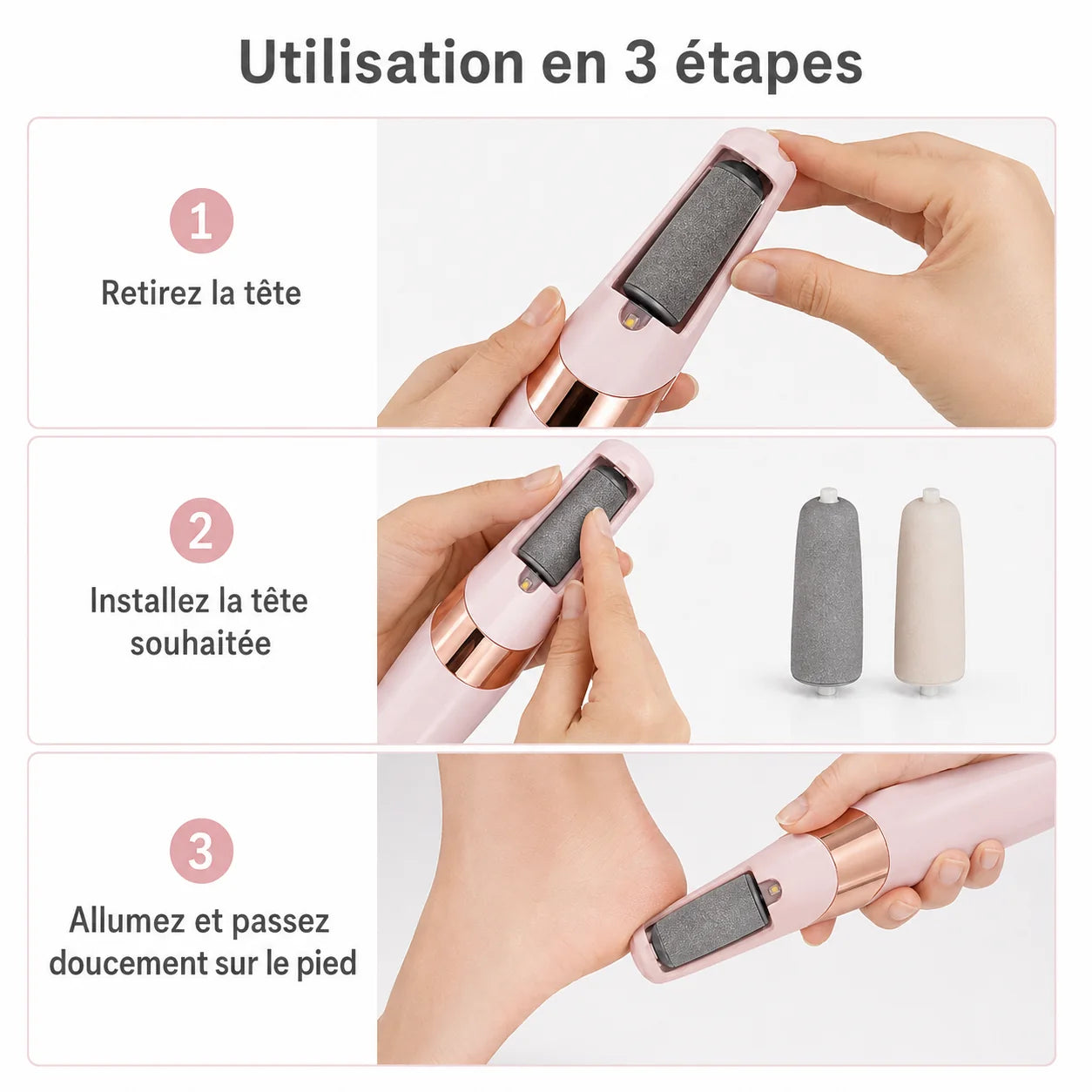 Râpe Pieds Électrique