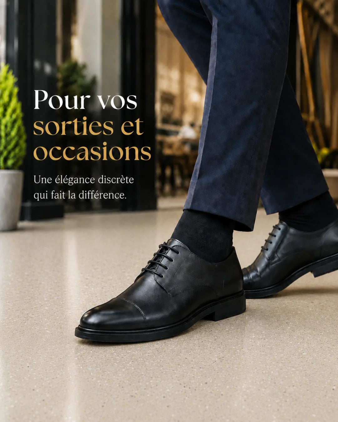 Chaussure en cuir élégante pour les sorties et occasions