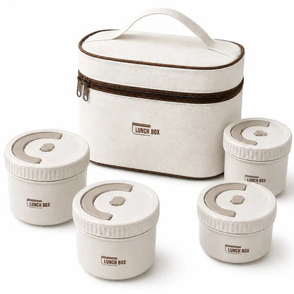Lunch Box 4 Boîtes avec Sac de Transport