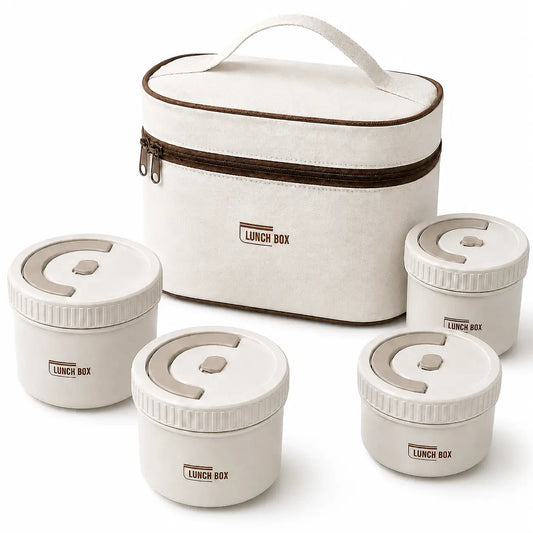 Lunch Box 4 Boîtes avec Sac de Transport
