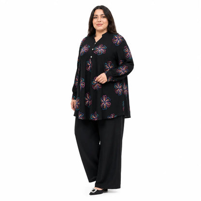 Ensemble Long Brodé
