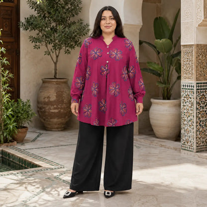 Ensemble Long Brodé
