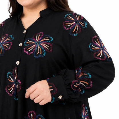 Ensemble Long Brodé