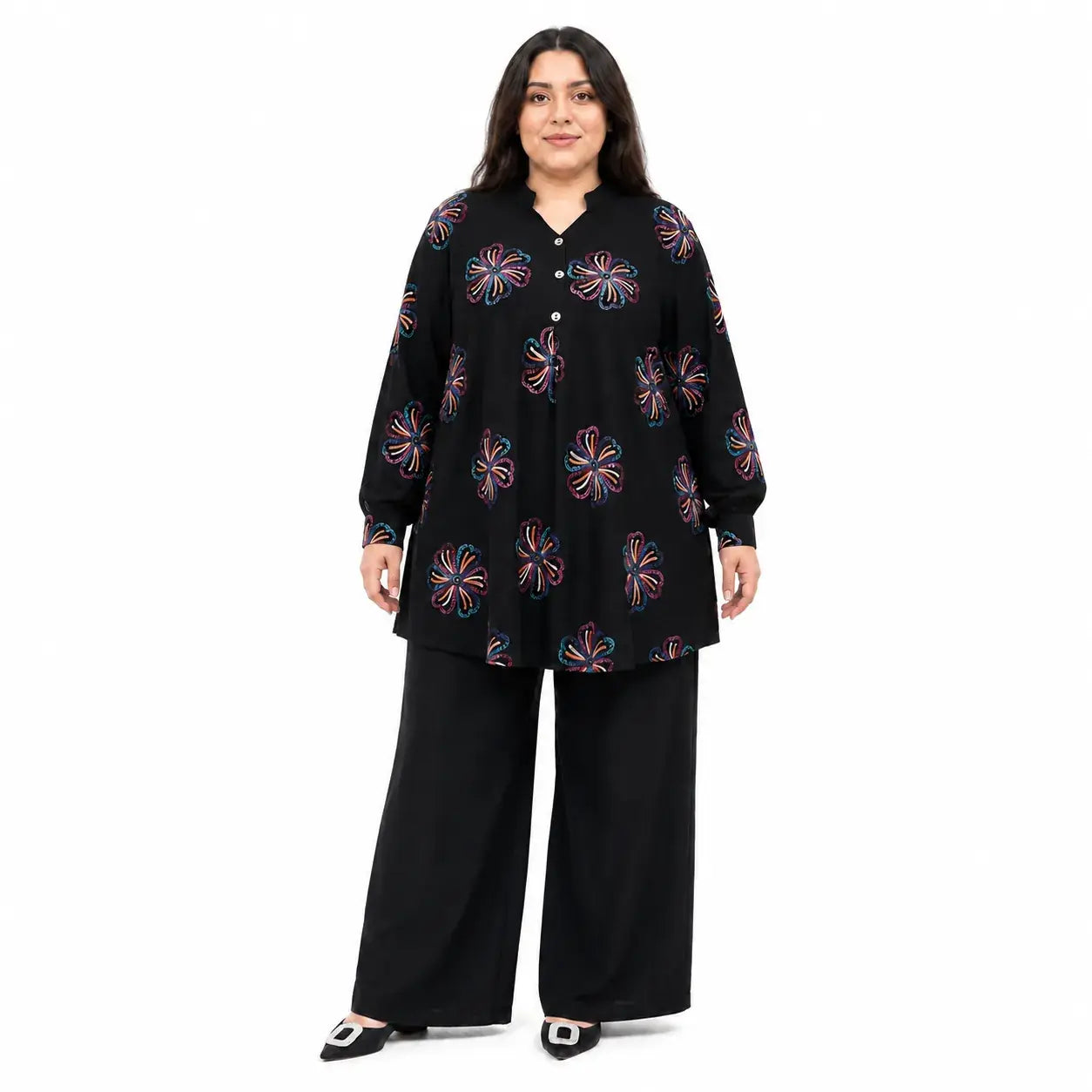 Ensemble Long Brodé
