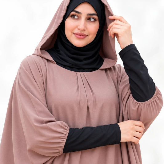 تفاصيل التونيك وغطاء الرأس والأكمام